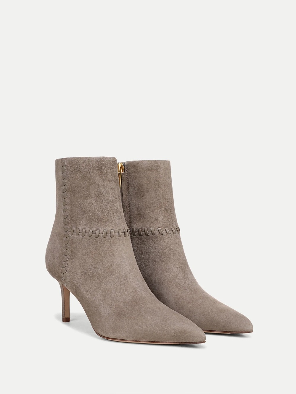 Veronica Bears Lisa Whipstitch Mid-Heel Ankle Boot NWT